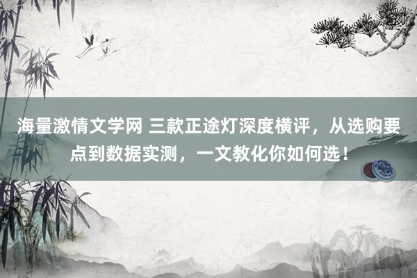 海量激情文学网 三款正途灯深度横评，从选购要点到数据实测，一文教化你如何选！