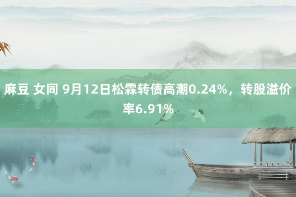 麻豆 女同 9月12日松霖转债高潮0.24%，转股溢价率6.91%