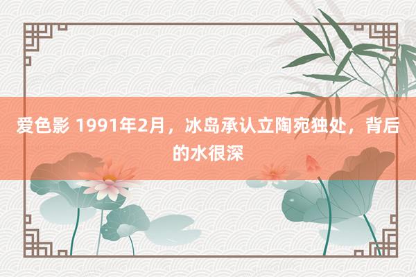 爱色影 1991年2月，冰岛承认立陶宛独处，背后的水很深