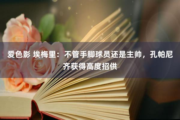 爱色影 埃梅里：不管手脚球员还是主帅，孔帕尼齐获得高度招供