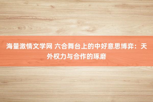 海量激情文学网 六合舞台上的中好意思博弈：天外权力与合作的琢磨