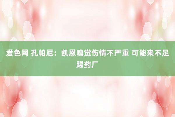 爱色网 孔帕尼:凯恩嗅觉伤情不严重 可能来不足踢药厂