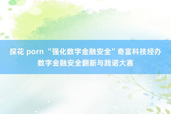探花 porn “强化数字金融安全”奇富科技经办数字金融安全翻新与践诺大赛