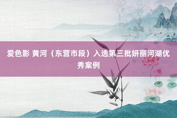 爱色影 黄河（东营市段）入选第三批妍丽河湖优秀案例