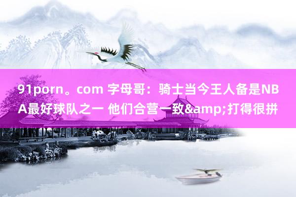 91porn。com 字母哥：骑士当今王人备是NBA最好球队之一 他们合营一致&打得很拼