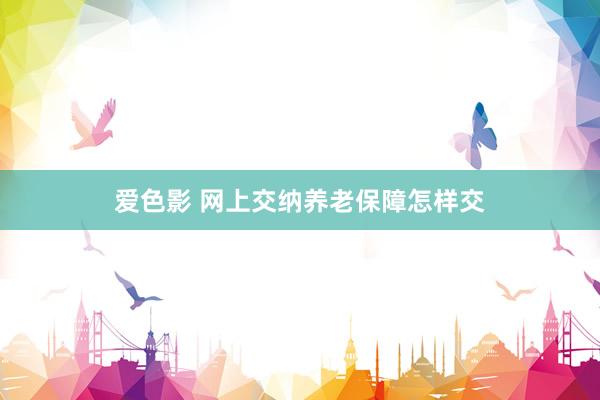 爱色影 网上交纳养老保障怎样交
