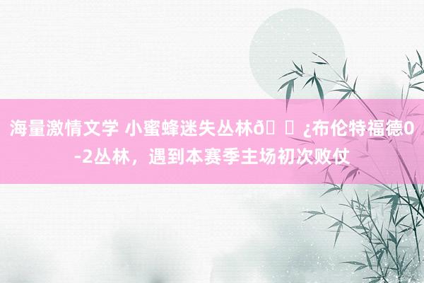 海量激情文学 小蜜蜂迷失丛林😿布伦特福德0-2丛林，遇到本赛季主场初次败仗