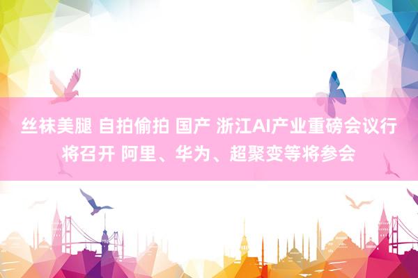 丝袜美腿 自拍偷拍 国产 浙江AI产业重磅会议行将召开 阿里、华为、超聚变等将参会