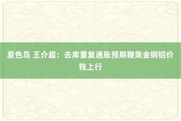 爱色岛 王介超：去库重复通胀预期鞭策金铜铝价钱上行