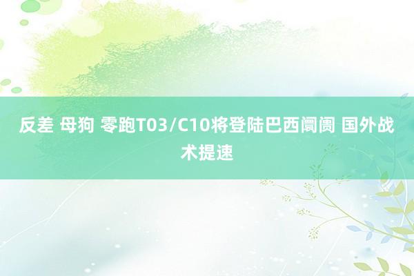 反差 母狗 零跑T03/C10将登陆巴西阛阓 国外战术提速