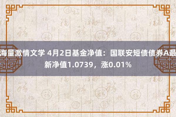 海量激情文学 4月2日基金净值：国联安短债债券A最新净值1.0739，涨0.01%