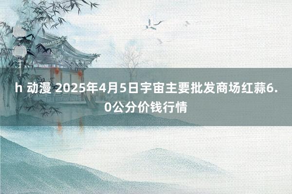 h 动漫 2025年4月5日宇宙主要批发商场红蒜6.0公分价钱行情