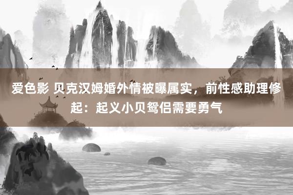 爱色影 贝克汉姆婚外情被曝属实，<a href=