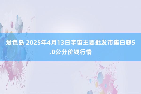 爱色岛 2025年4月13日宇宙主要批发市集白蒜5.0公分价钱行情