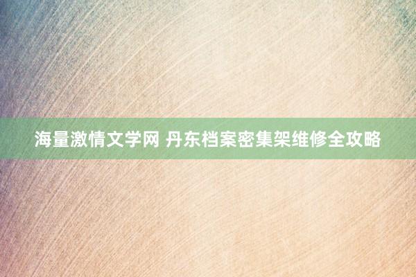 海量激情文学网 丹东档案密集架维修全攻略