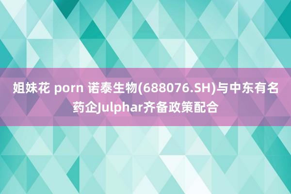 姐妹花 porn 诺泰生物(688076.SH)与中东有名药企Julphar齐备政策配合