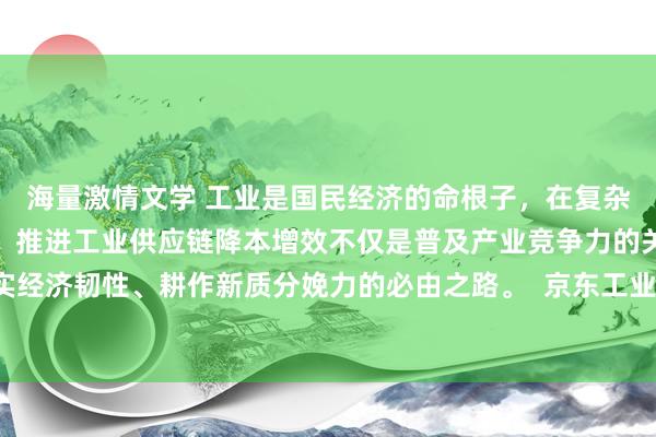 海量激情文学 工业是国民经济的命根子，在复杂多变的寰球经济环境下，推进工业供应链降本增效不仅是普及产业竞争力的关键旅途，更是夯实经济韧性、耕作新质分娩力的必由之路。  京东工业自2017年起，壅塞于于通过本领让工业天下