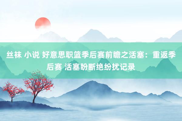 丝袜 小说 好意思职篮季后赛前瞻之活塞：重返季后赛 活塞盼断绝纷扰记录