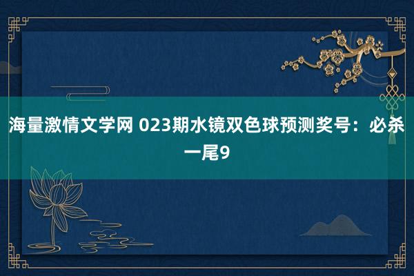 海量激情文学网 023期水镜双色球预测奖号：必杀一尾9